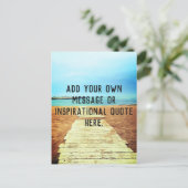 Strandpromenade - Voeg je eigen bericht of citaat Briefkaart (Staand voorkant)