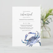 Strandrepetitie Dinner Invitation Sjabloon Kaart (Staand voorkant)