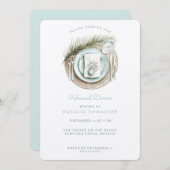 Strandrepetitiediner | winterhuwelijk kaart (Voorkant / Achterkant)