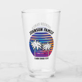 Strandreünie op maat cruise zomer vakantie glas (Voorkant)