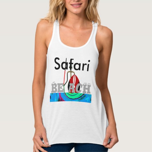 Strandsafari Hakuna Matata Tanktop (Voorkant)