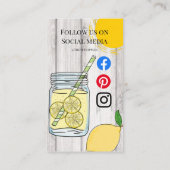 strandsap café liemonade lemon sunny sun visitekaartje (Achterkant)