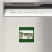 Strandscène, Asbury Park, New Jersey Magneet (Insitu (Vaatwasser))