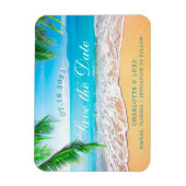 Strandscène De datum opslaan Magneet (Verticaal)