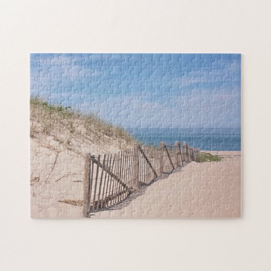  strandscène op Race Point op Kaap Cod Legpuzzel (Horizontaal)