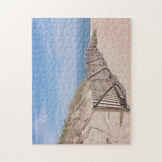 strandscène op Race Point op Kaap Cod Legpuzzel (Verticaal)