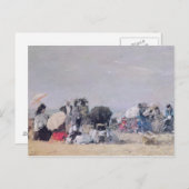 Strandscène, Trouville, 1873 Briefkaart (Voorkant / Achterkant)