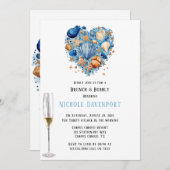 Strandscène Zeester Brunch & Bubbly Kaart (Voorkant / Achterkant)