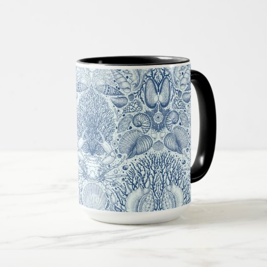 Strandschatten in blauw mok (Voorkant rechts)