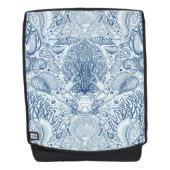 Strandschatten in blauw rugtassen (Voorkant)