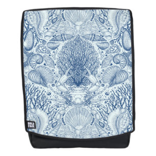 Strandschatten in blauw rugtassen