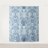 Strandschatten in blauw wandkleed (Voorkant)