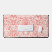 Strandschatten in koraalrood bureaumat (Keyboard & Muis)
