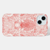 Strandschatten in koraalrood Case-Mate iPhone case (Achterkant (horizontaal))