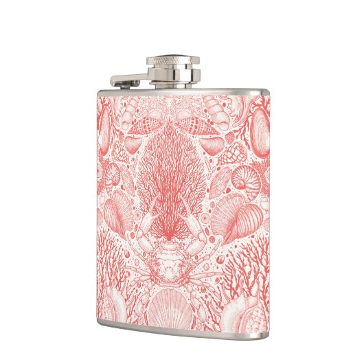 Strandschatten in koraalrood heupfles (Links)