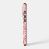 Strandschatten in koraalrood iPhone hoesje (Linkerkant)