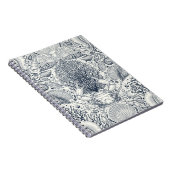 Strandschatten, schelpen, krab, koralen en zeewier notitieboek (Rechterzijde)