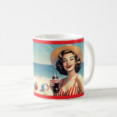 "  STRANDSCHOONHEID " KOFFIEMOK (Voorkant rechts)