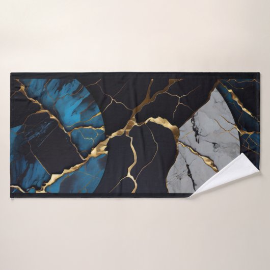 Strandservice voor abstracte kunst badhanddoek (Badhanddoek)