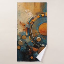 Strandservice voor abstracte kunst badhanddoek