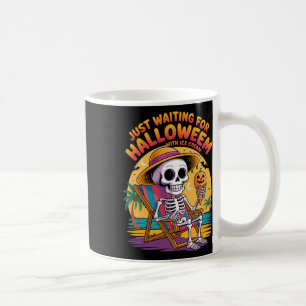 Strandskelet met ijs Halloween Summer Cup Koffiemok