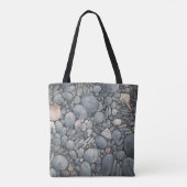 Strandstenen schelpen steentjes rotsen schilderen tote bag (Achterkant)