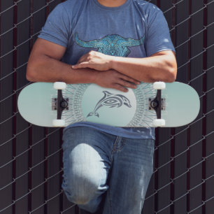 Strandstijl Dolfijn Mandala Skateboard