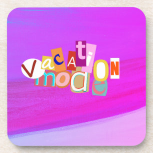 Strandstijl Retro Vakantie Modus Bier Onderzetter