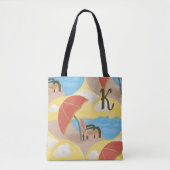Strandstoel Kunst Custom Zomer Boodschappentas Draagtas (Voorkant)