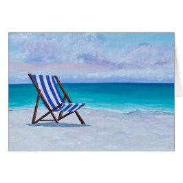 Strandstoel schilderen, voel je beter kaart