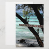 Strandstoelen Rum Point Grand Cayman Briefpapier (Voorkant / Achterkant)