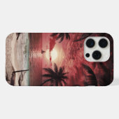 Strandstrand iPhone Hoesje (Achterkant horizontaal)