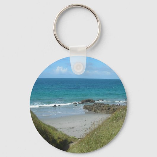 Strandstrand Sleutelhanger (Voorkant)