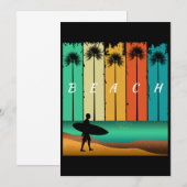  STRANDSURFER SURFEN PALMBOMEN KAART (Voorkant / Achterkant)