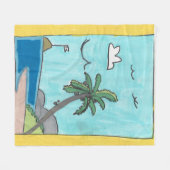 Strandtafereel deken (Voorkant (Horizontaal))