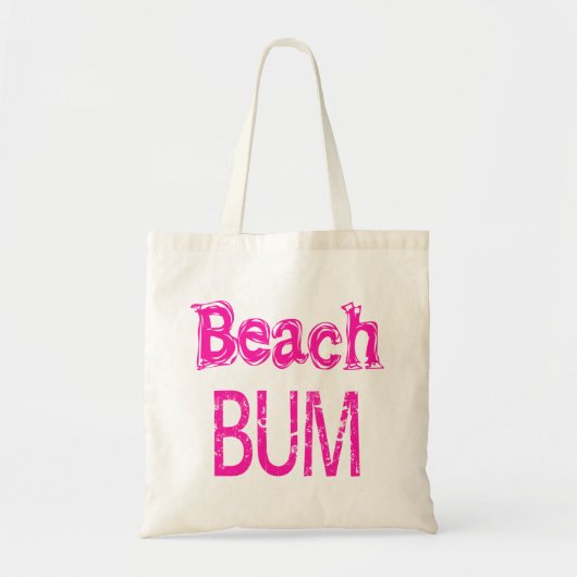 Strandtas Roze Tote Bag (Voorkant)