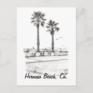 Strandtennis, Hermosa Beach, ca. Briefkaart