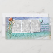 Strandthema Bewaar de datum Fotokaarten Save The Date (Voorkant)