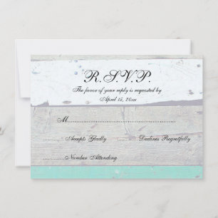 Strandthema Zeester Huwelijk Rustiek Kaart