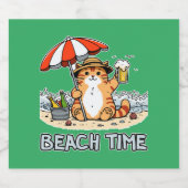 Strandtijd 2 bier etiket (Enkel label)