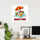 Strandtijd 3 poster (Thuiskantoor)