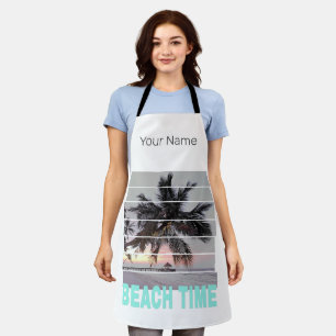 Strandtijd Pier Palm Sunset Souvenir Schort