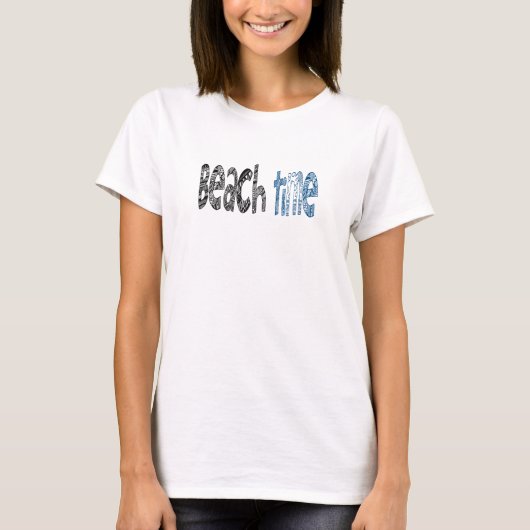 Strandtijd T-shirt (Voorkant)