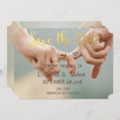 Strandtrouw, Hand in Hand Save The Date (Voorkant / Achterkant)