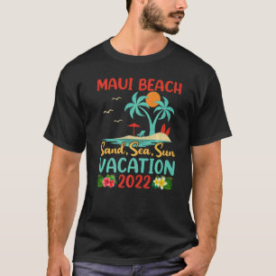 Strandvakantie 2022 Retro Sunset Hawaii Maui Beach T-shirt