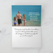 Strandvakantie Dank je wel kaart (Binnen)