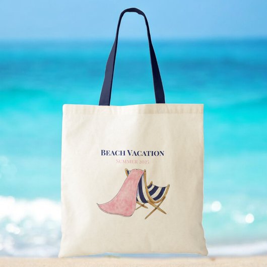 Strandvakantie Strandstoel Custom Keepsake Tote Bag