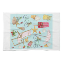 Strandvibes op blauw