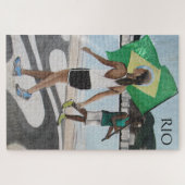 strandvlaggen in rio de janeiro legpuzzel (Horizontaal)