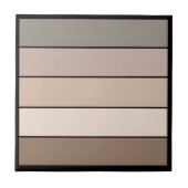 Strandzand aarde toon kleuren op Waterverf papier Tegeltje (Voorkant)